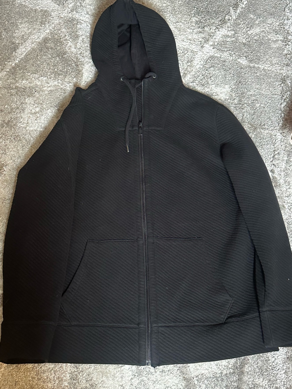 Goodman Brand Black Quilted Hoodie